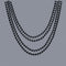 Buy Party Supplies Metallic Beads 32 In - Black 4/pkg. sold at Party Expert