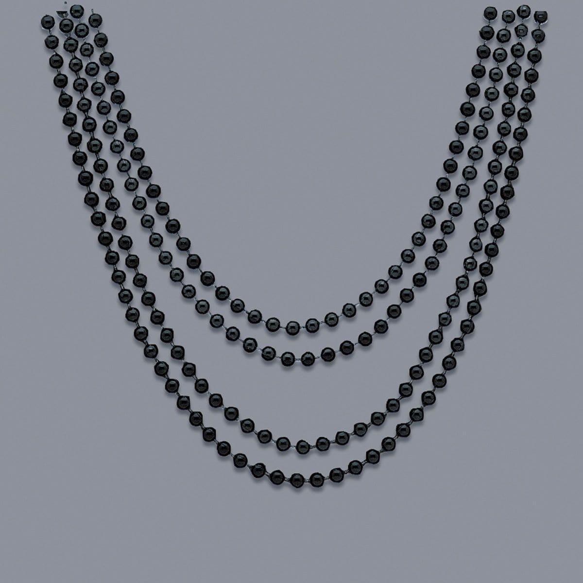 Buy Party Supplies Metallic Beads 32 In - Black 4/pkg. sold at Party Expert