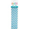 Buy Plasticware Paper Straw With Stripes 10/pkg - Light Blue sold at Party Expert