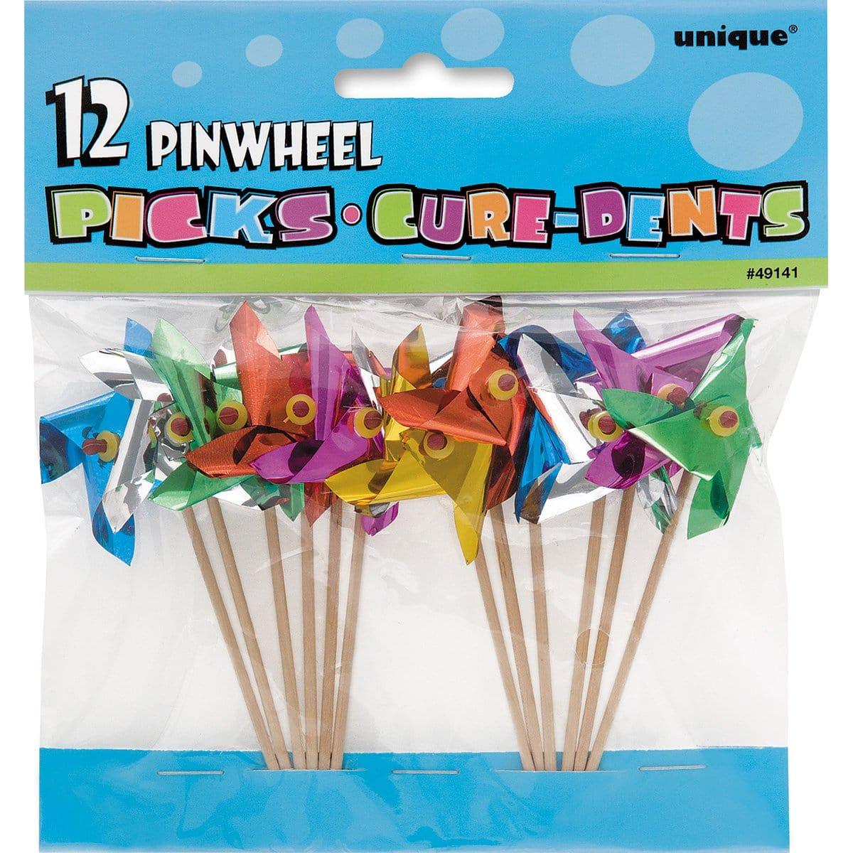 Buy Plasticware Pinwheel Picks - Assorted Colors 12/pkg. sold at Party Expert