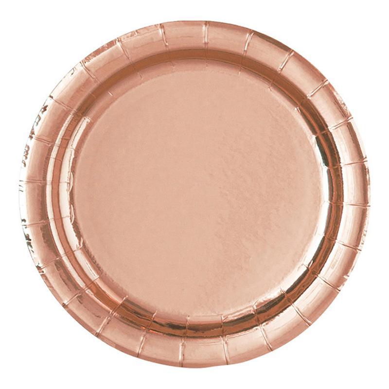 Buy Plasticware Rose Gold - Plates 9 In. 8/pkg sold at Party Expert