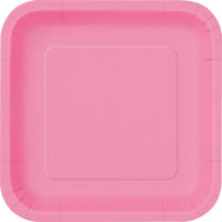 Buy Plasticware Square Paper Plates 7 In. - Hot Pink 16/pkg. sold at Party Expert