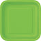 Buy Plasticware Square Paper Plates 7 In. - Lime Green 16/pkg. sold at Party Expert