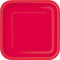 Buy Plasticware Square Paper Plates 7 In. - Ruby Red 16/pkg. sold at Party Expert