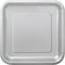 Buy Plasticware Square Paper Plates 7 In. - Silver 16/pkg. sold at Party Expert