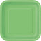 Buy Plasticware Square Paper Plates 9 In. - Lime Green 14/pkg. sold at Party Expert