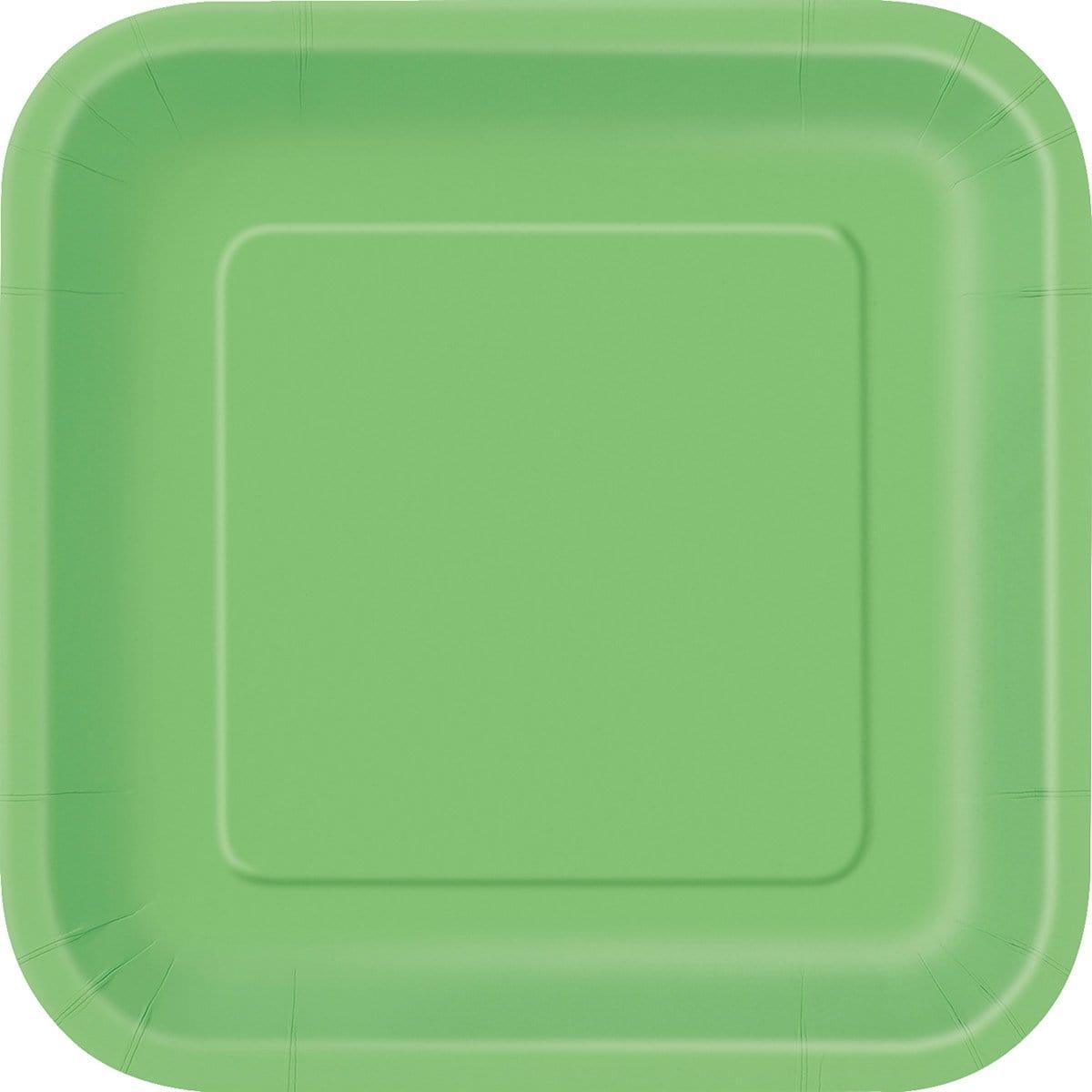Square Paper Plates 9 In Lime Green 14 pkg Party Expert Square paper plates 9 in lime green 14 pkg party expert