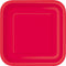 Buy Plasticware Square Paper Plates 9 In. - Ruby Red 14/pkg. sold at Party Expert