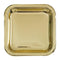 Buy Plasticware Square Plates 7 In. 8/pkg.- Gold sold at Party Expert