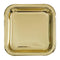 Buy Plasticware Square Plates 9 In. 8/pkg.- Gold sold at Party Expert