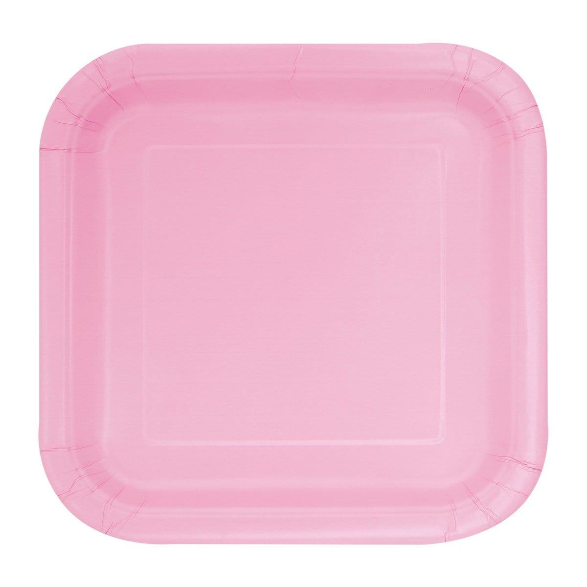 Buy Plasticware Square Plates - Lovely Pink 7 in. 16/pkg sold at Party Expert