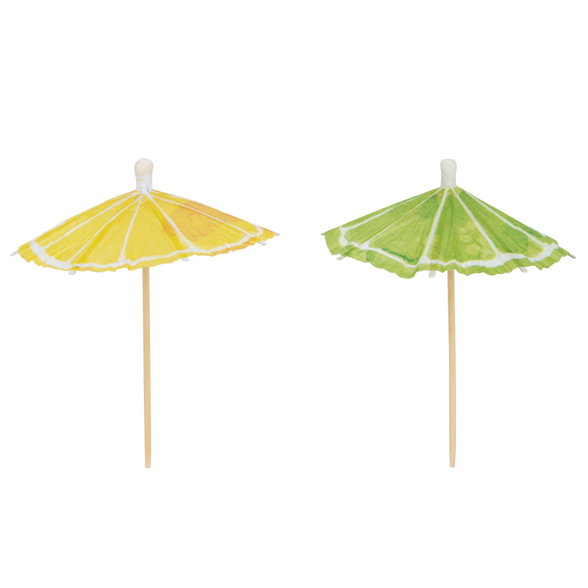 UNIQUE PARTY FAVORS Spring Main Squeeze Lemonade Umbrella Cocktail Picks, 50 Count