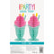 UNIQUE PARTY FAVORS Summer Ice Cream Honeycomb Centerpiece, 11 Inches, 2 Count