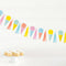 UNIQUE PARTY FAVORS Summer Ice Cream Party Garland with Tassels, 72 Inches, 1 Count 011179167500