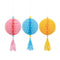 UNIQUE PARTY FAVORS Summer Ice Cream Party Honeycomb Decoration Kit, 16 Inches, 3 Count