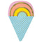UNIQUE PARTY FAVORS Summer Ice Cream Party Large Ice Cream Cone Shaped Lunch Napkins, 16 Count 011179167661