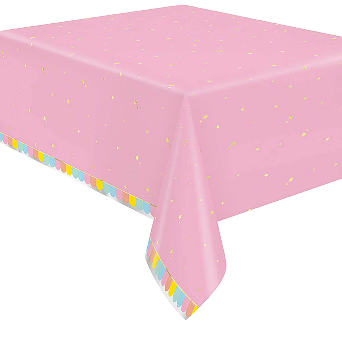 UNIQUE PARTY FAVORS Summer Ice Cream Party Rectangular Plastic Table Cover, 54 x 84 Inches, 1 Count