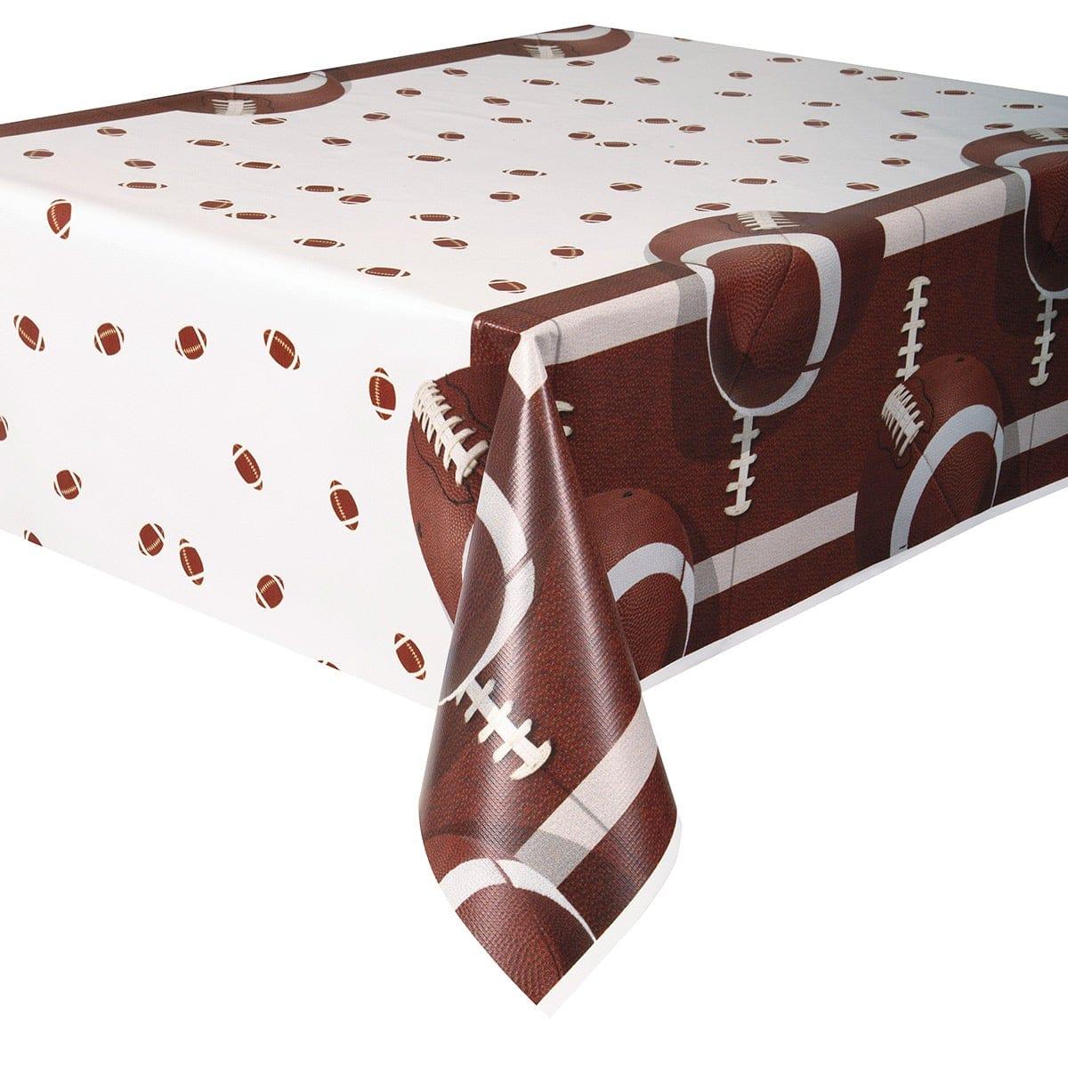 UNIQUE PARTY FAVORS Superbowl Football Party Plastic Tablecover