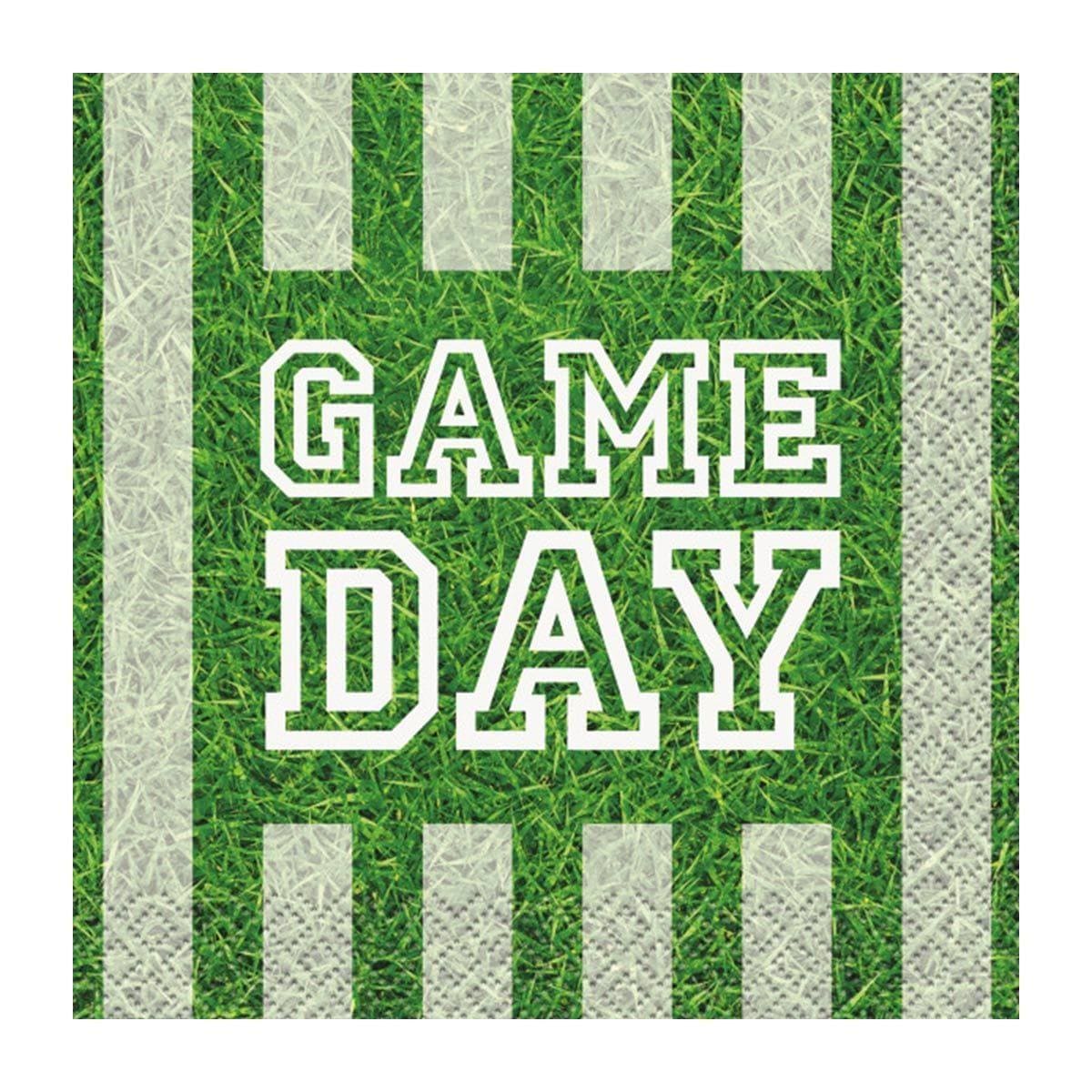 Buy Superbowl Game Day Beverage Napkins, 16 Count sold at Party Expert