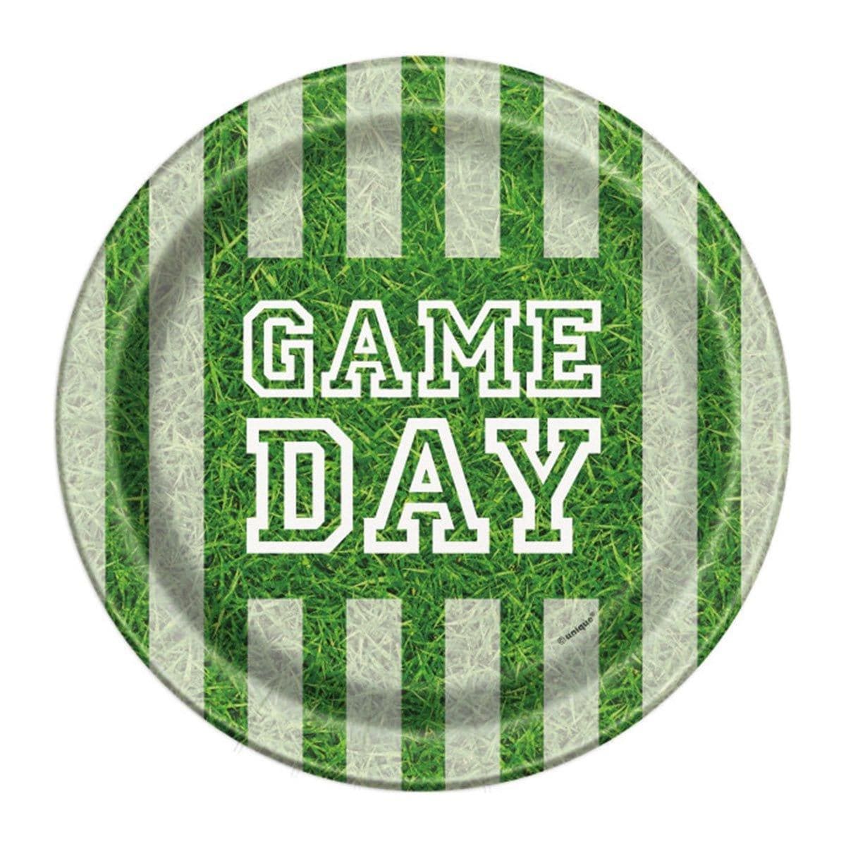 Buy Superbowl Game Day Paper Plates 7 Inches, 8 Count sold at Party Expert