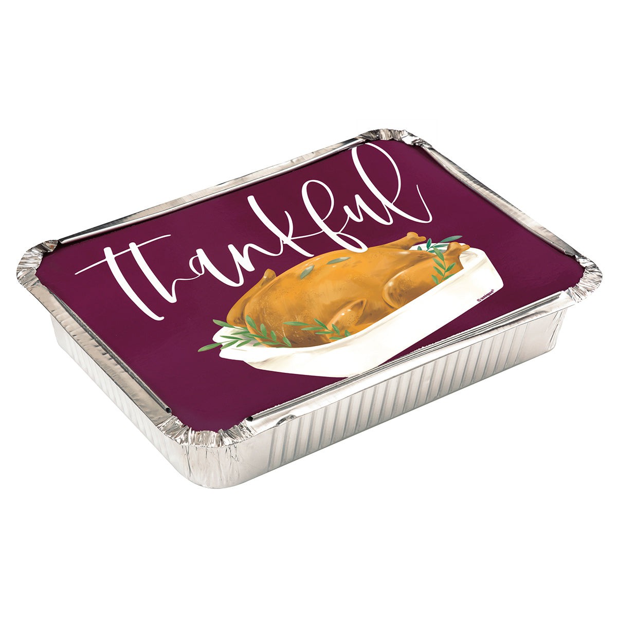 UNIQUE PARTY FAVORS Thanksgiving Friendsgiving Aluminium Thankful Take Home Containers, 4 Count 011179220731