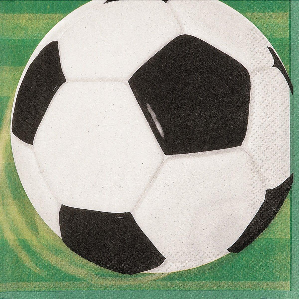 Buy Theme Party 3D Soccer Lunch Napkins, 16 per Package sold at Party Expert