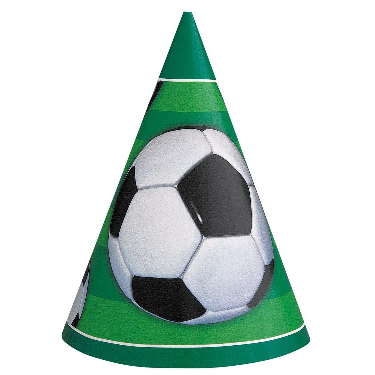 Buy Theme Party 3D Soccer Party Hats, 8 per Package sold at Party Expert