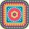 UNIQUE PARTY FAVORS Theme Party Boho Fiesta Lunch Paper Plates, 9 in, 8 Count