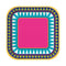 UNIQUE PARTY FAVORS Theme Party Boho Fiesta Round Dessert Paper Plates, 7 in, 10 Count