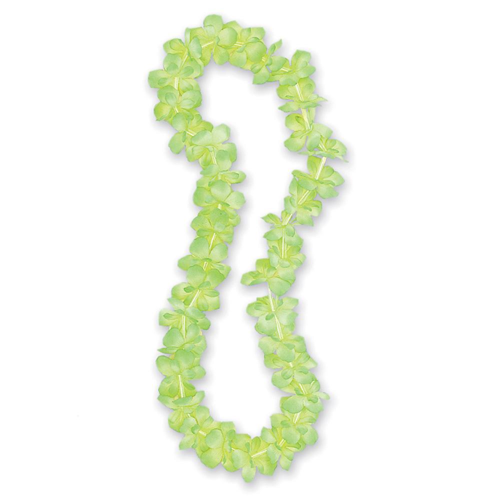 Buy Theme Party Lime Green Flower Lei Necklace sold at Party Expert