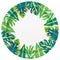 UNIQUE PARTY FAVORS Theme Party Tropical Leaves Dinner Paper Plates, 9 in, 8 Count
