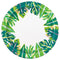 UNIQUE PARTY FAVORS Theme Party Tropical Leaves Dinner Paper Plates, 9 in, 8 Count