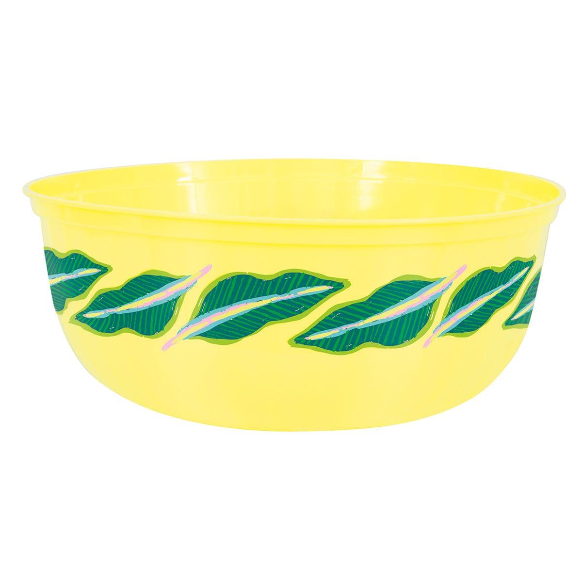 UNIQUE PARTY FAVORS Theme Party Tropical Leaves Plastic Bowl