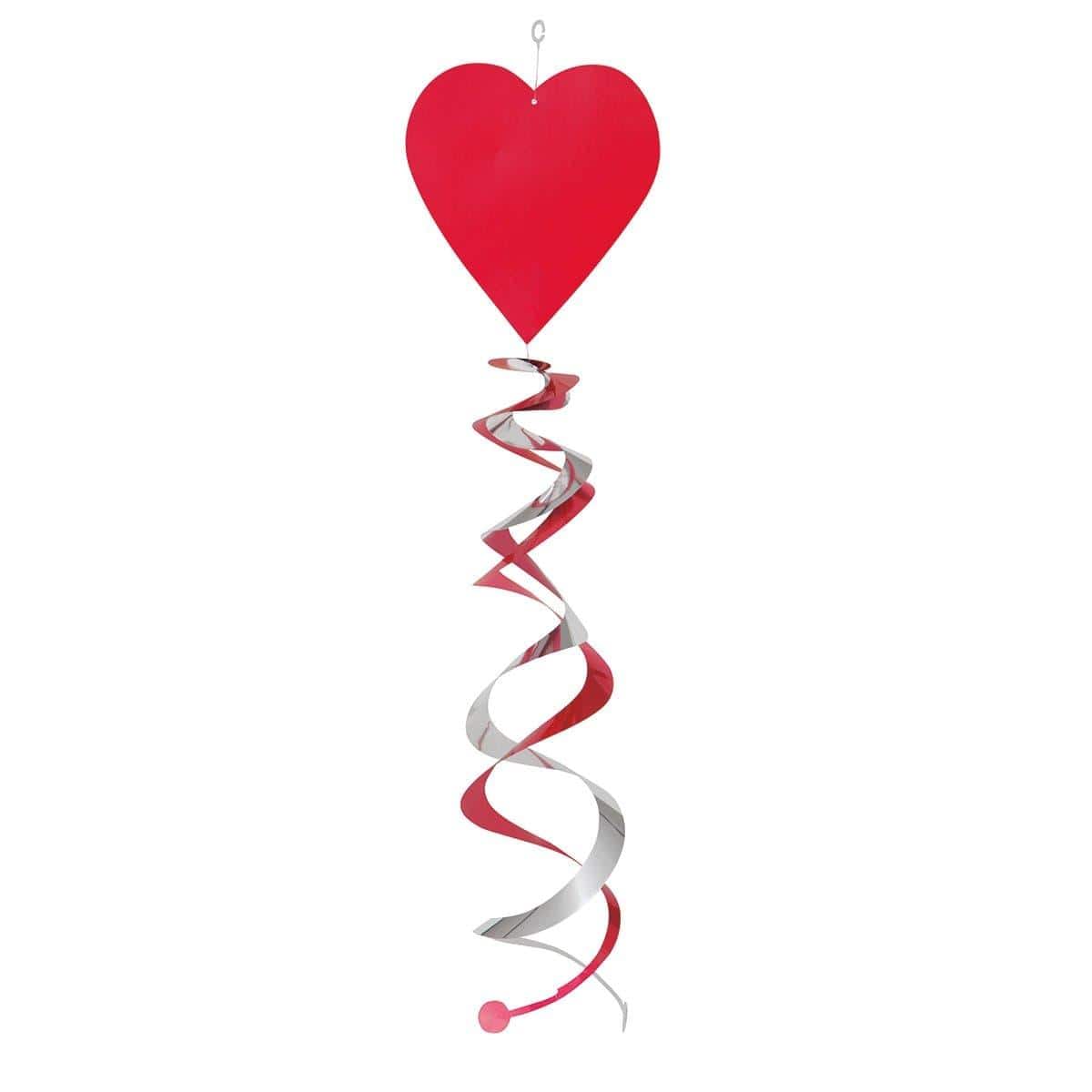 Buy Valentine's Day Double Hanging Swirls 26 In. 3/pkg. sold at Party Expert