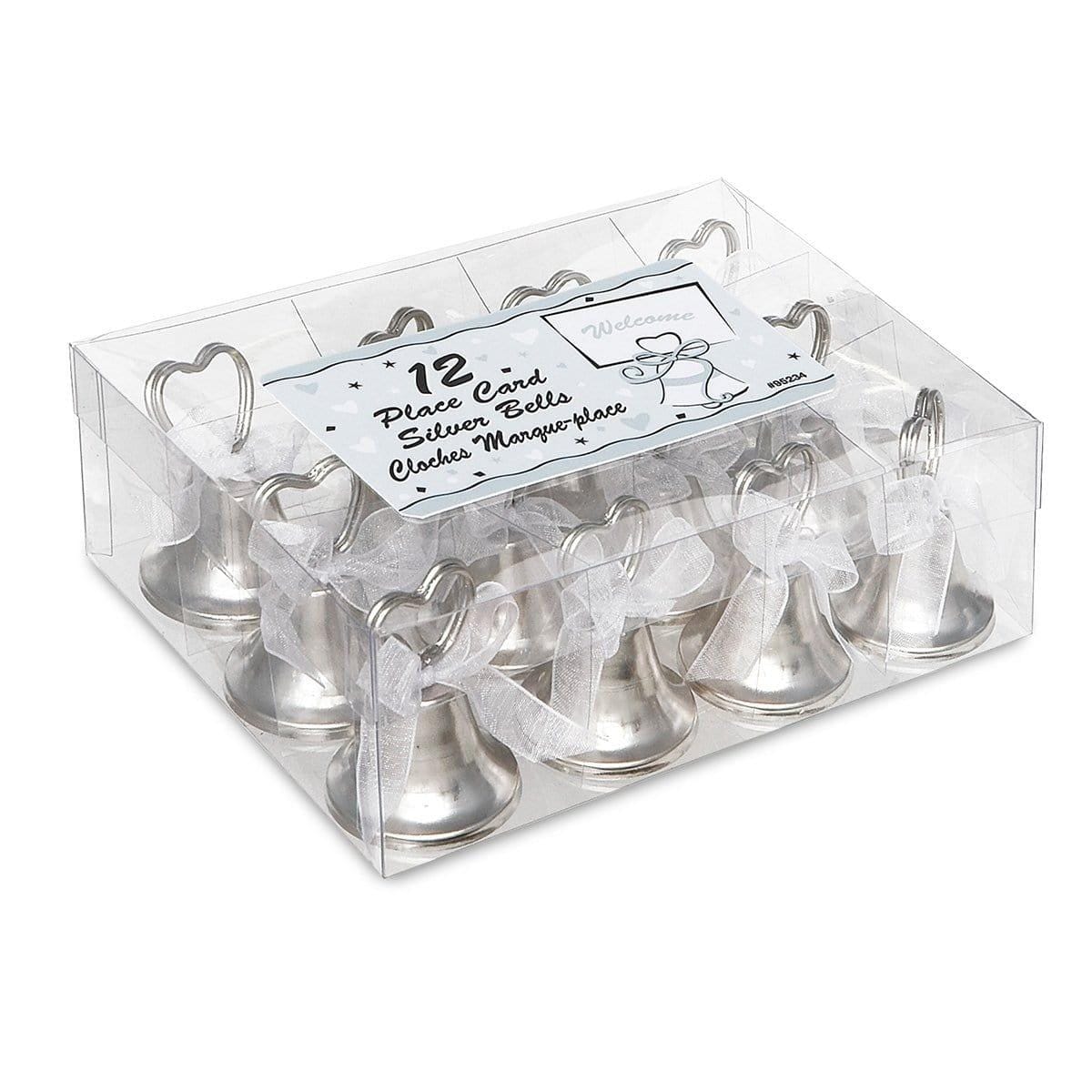 Buy Wedding Place Card Holders - Silver Bell 12/pkg. sold at Party Expert