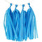 Buy Decorations Tassels Garland Silk Paper Assembled 10/Pkg - Turquoise sold at Party Expert