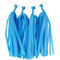 Buy Decorations Tassels Garland Silk Paper Assembled 10/Pkg - Turquoise sold at Party Expert