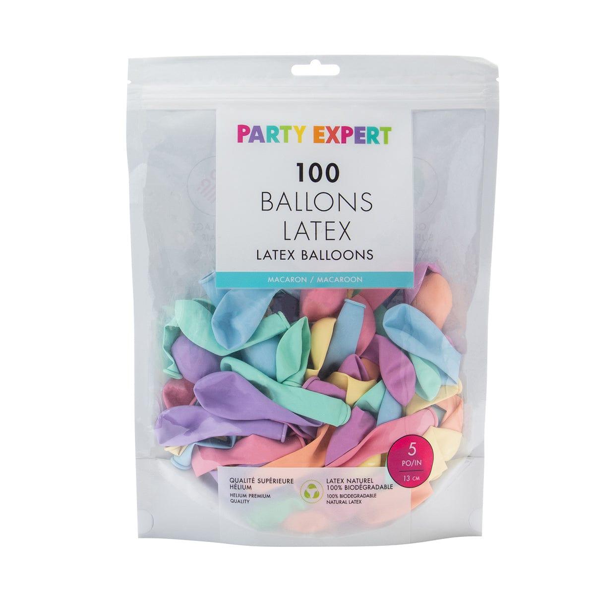 WIDE OCEAN INTERNATIONAL TRADE BEIJING CO., LTD Balloons Assorted Latex Balloon 5 Inches, Macaroon Collection, 100 Count