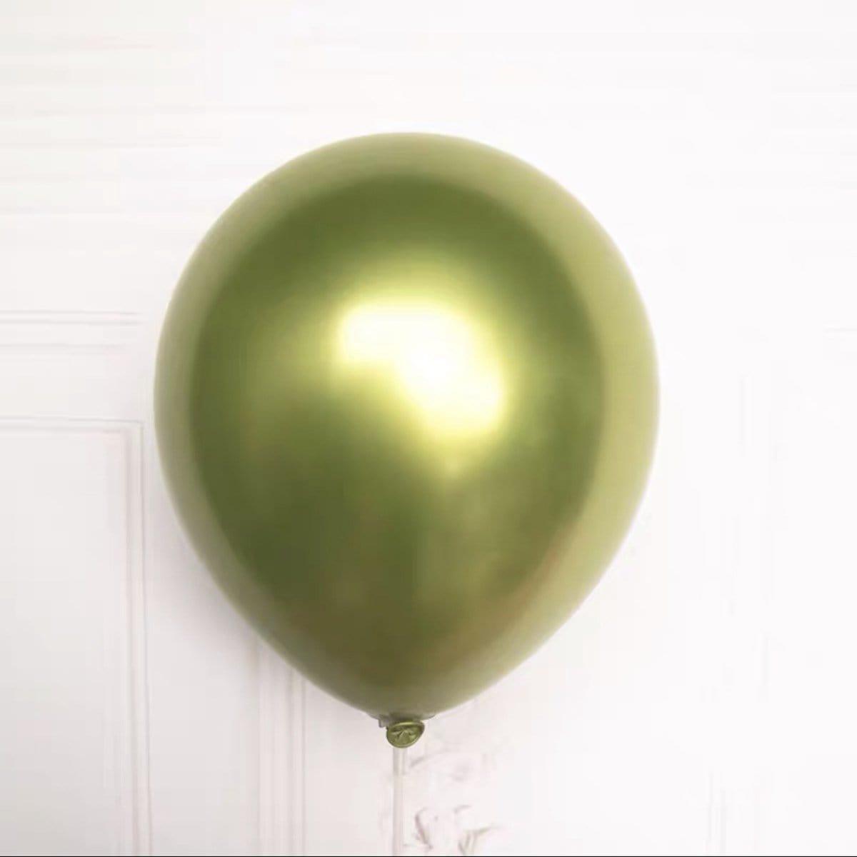Buy Balloons Light Green Latex Balloon 5 Inches, Chrome Collection, 100 Count sold at Party Expert