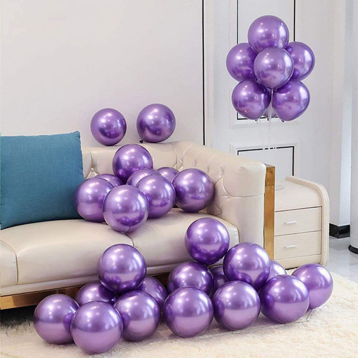 Purple Latex Balloon 5 Inches 100 Count Party Expert