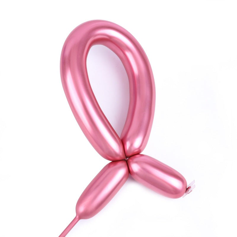 WIDE OCEAN INTERNATIONAL TRADE BEIJING CO., LTD Balloons Red Latex Balloon 260 mm, Chrome Collection, 100 Count 810064198502