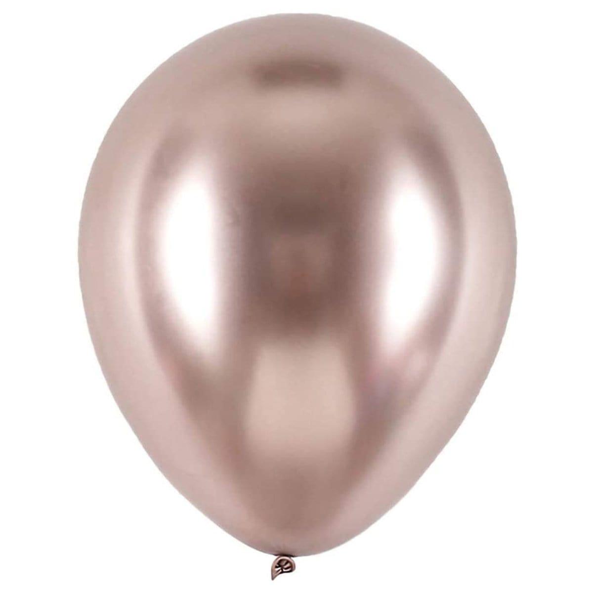 Buy Balloons Rosegold Latex Balloon 5 Inches, Chrome Collection, 100 Count sold at Party Expert