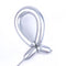WIDE OCEAN INTERNATIONAL TRADE BEIJING CO., LTD Balloons Silver Latex Balloon 260 mm, Chrome Collection, 100 Count 810064198397