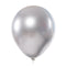 Buy Balloons Silver Latex Balloon 5 Inches, Chrome Collection, 100 Count sold at Party Expert