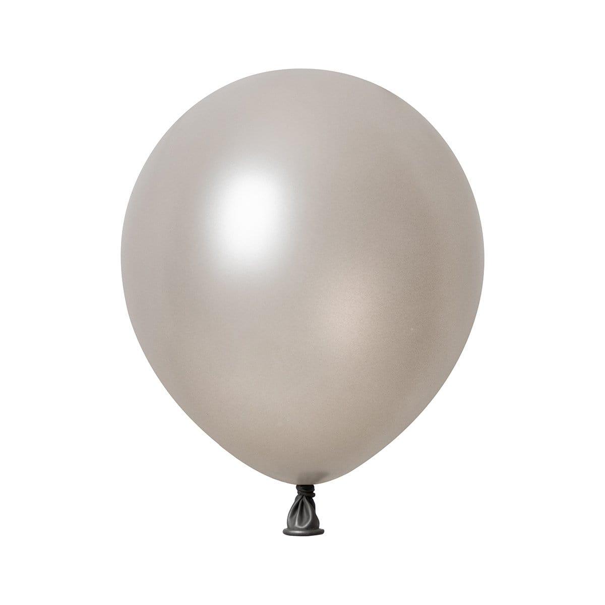 Buy Balloons Silver Latex Balloon 5 Inches, pearl collection, 100 Count sold at Party Expert