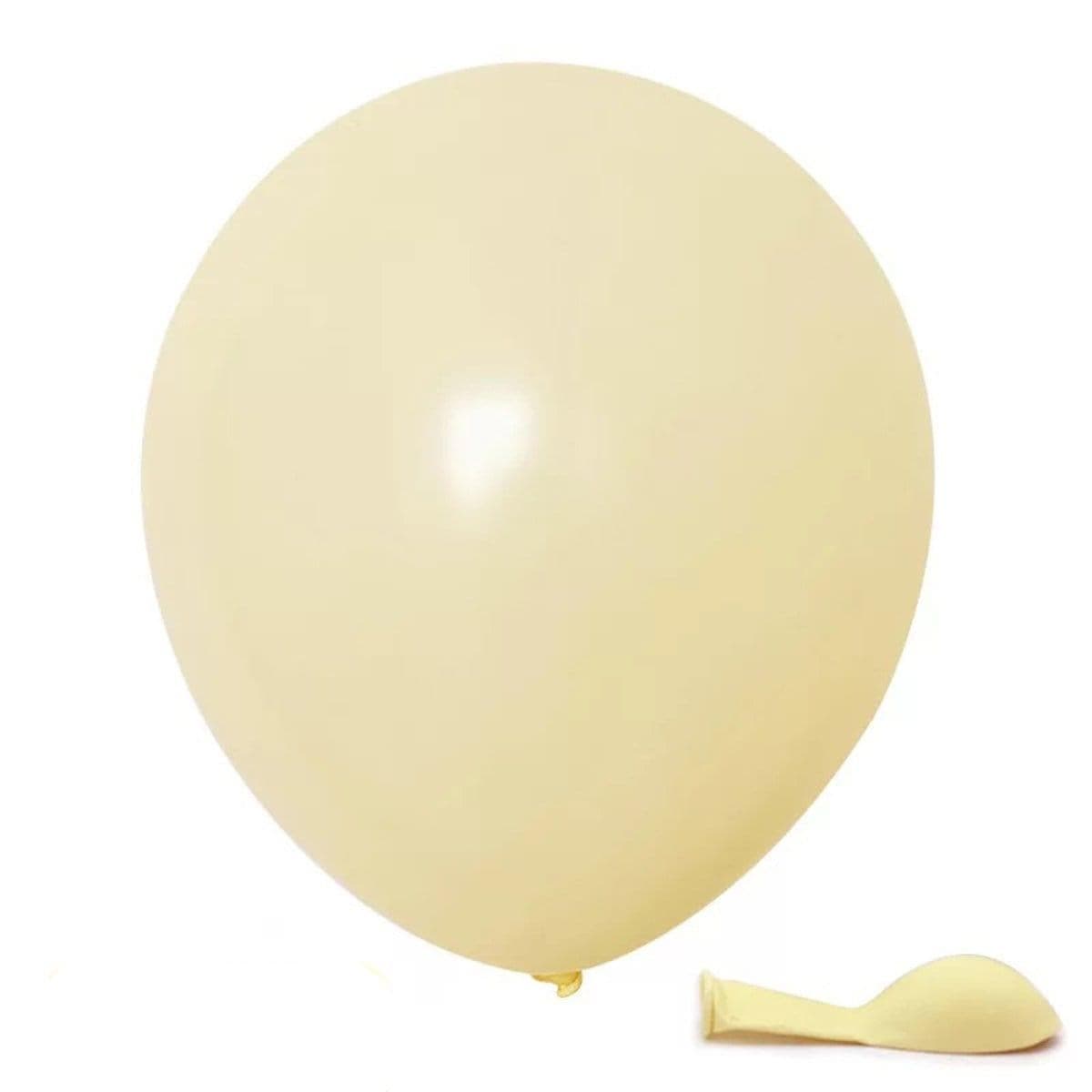 Buy Balloons Yellow Latex Balloon 12 Inches, Macaroon Collection, 15 Count sold at Party Expert