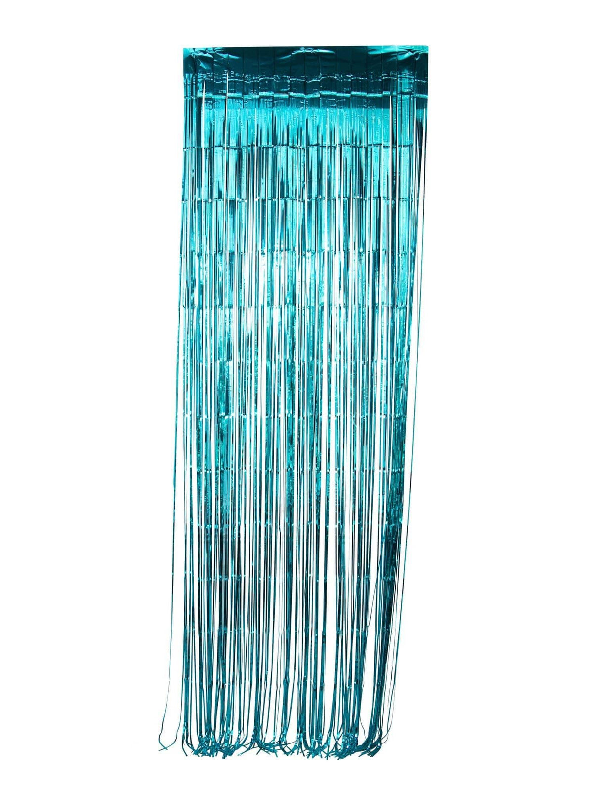 Buy Decorations Caribbean Blue Foil Fringe Curtain sold at Party Expert