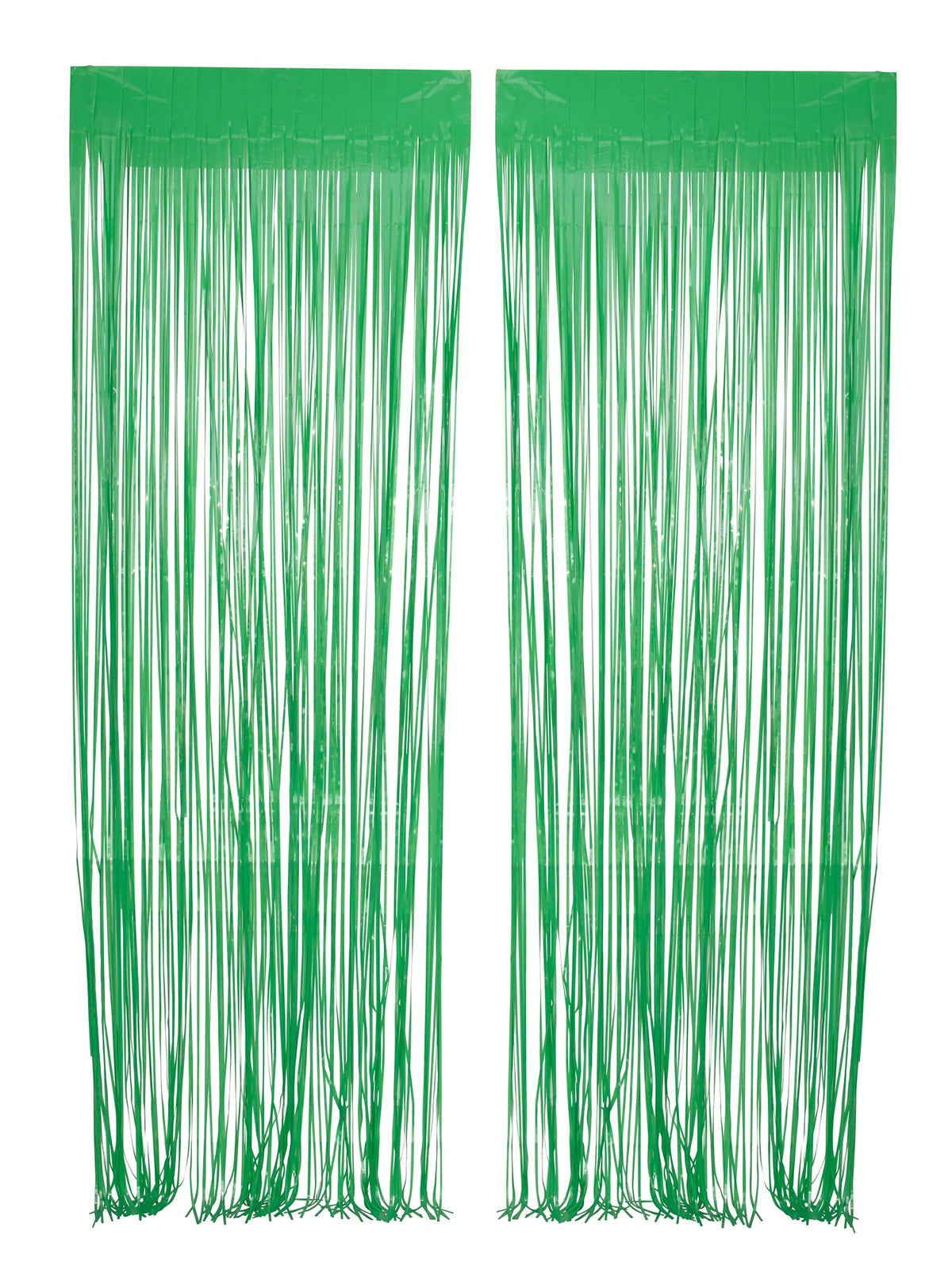 WIDE OCEAN INTERNATIONAL TRADE BEIJING CO., LTD Decorations Green Pastel Foil Fringe Curtain, 2 Count 810077650127