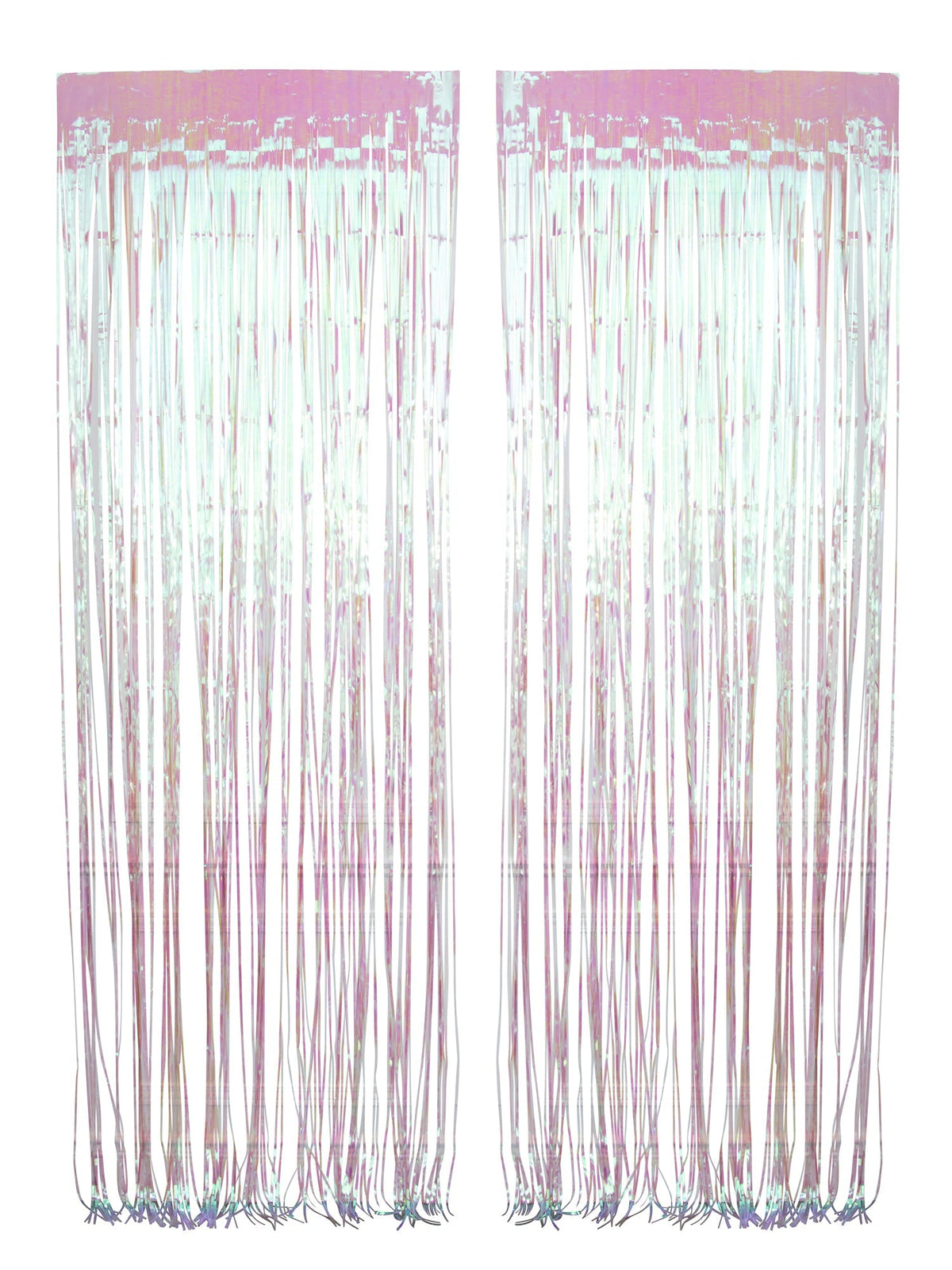WIDE OCEAN INTERNATIONAL TRADE BEIJING CO., LTD Decorations Iridescent Foil Fringe Curtain, 2 Count 810077650042