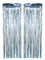 WIDE OCEAN INTERNATIONAL TRADE BEIJING CO., LTD Decorations Light Blue Foil Fringe Curtain, 2 Count 810077650011